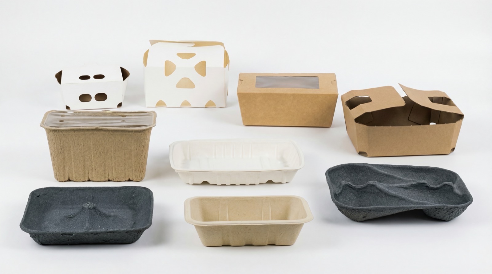 Bandejas Compostables y de Cartón